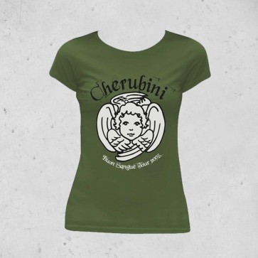 T-SHIRT DONNA CHERUBINI  JOVANOTTI, Olive