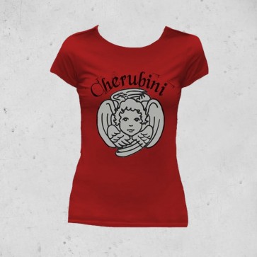 T-SHIRT DONNA CHERUBINI JOVANOTTI, Rossa