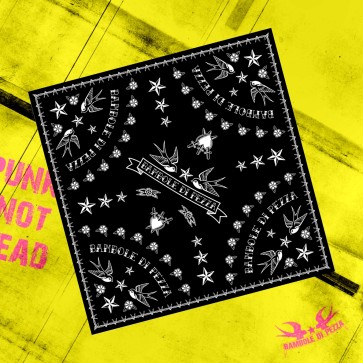 Bandana OLD SCHOOL, Bambole di Pezza, Unisex, Nera