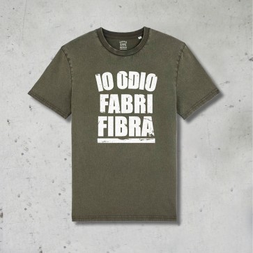 T-shirt IO ODIO FABRI FIBRA, Unisex, Dyed Khaki 