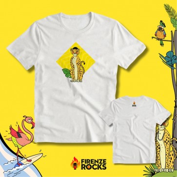 T-SHIRT LEOPARDO BIANCA - FIRENZE ROCKS