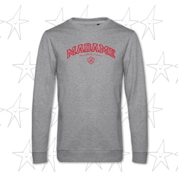 Felpa COLLEGE - MADAME, Unisex, Grigia