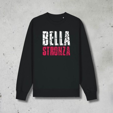 Felpa BELLA STRONZ@, Nera, MARCO MASINI