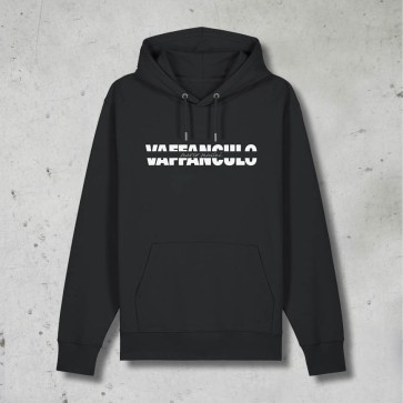 Felpa con cappuccio VAFF@NCULO, Nera, MARCO MASINI