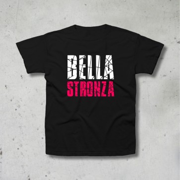 T-shirt BELLA STRONZ@, Nera, MARCO MASINI