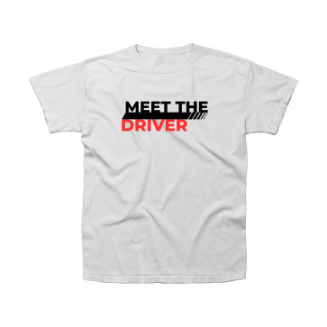 T-shirt MEET THE DRIVER, Bianca