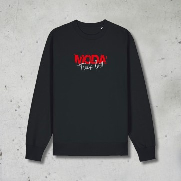 Felpa Girocollo, TRACK LIST, Modà, Unisex, Nera