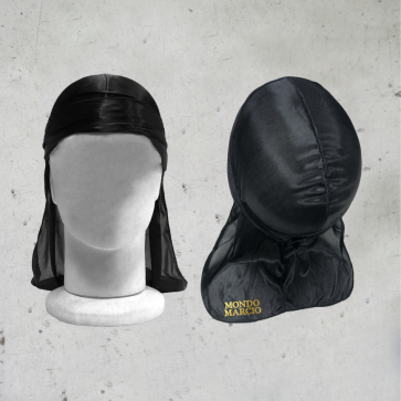 Durag ''MONDO MARCIO'' logo, Mondo Marcio, unisex, nero