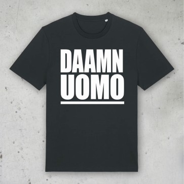  T-shirt DAAMN UOMO, Mondo Marcio, Unisex, Nera