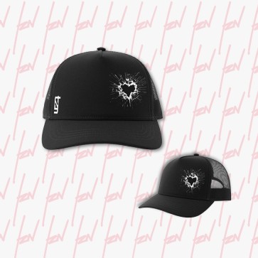 Cappello CUORE ROTTO, nero, Tiziano ferro