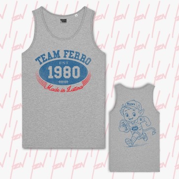 Canotta TEAM FERRO 1980, Tiziano Ferro, Unisex, Grigio