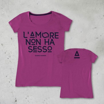 T-SHIRT DONNA L'AMORE NON HA SESSO - GIANNA NANNINI