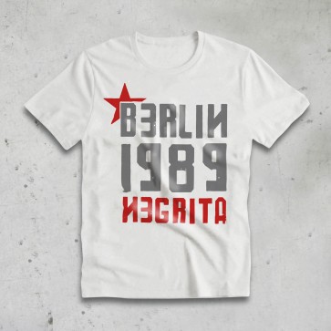 T-SHIRT UOMO BERLIN BIANCA - NEGRITA