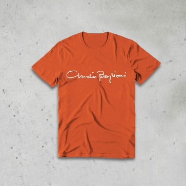 T-SHIRT BIMBO AUTOGRAFO ARANCIONE CLAUDIO BAGLIONI