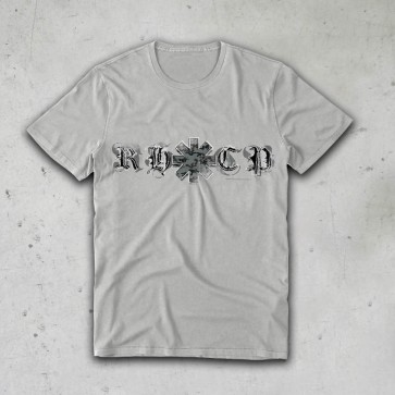T-SHIRT CAMO BADGE RED HOT CHILI PEPPERS