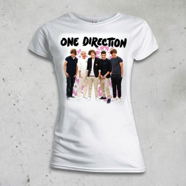 T-SHIRT DONNA FLOWERS ONE DIRECTION