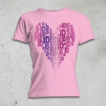 T-SHIRT DONNA HEART ONE DIRECTION