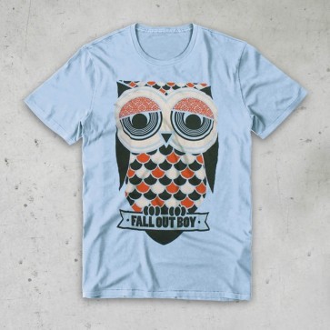 T-SHIRT OWL FALL OUT BOY