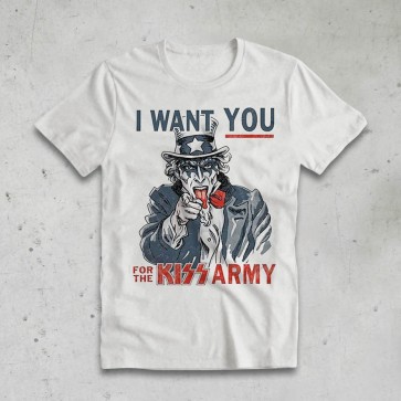 T-SHIRT UNCLE SAM ARMY KISS
