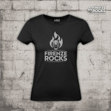 T-SHIRT DONNA LOGO - FIRENZE ROCKS