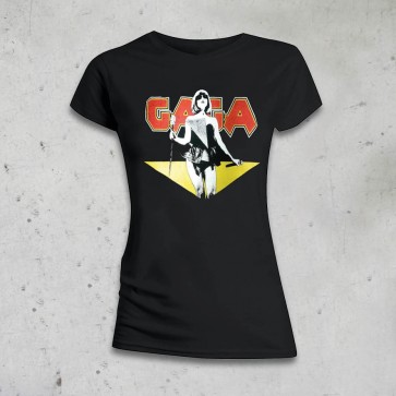 T-SHIRT DONNA METAL LADY GAGA