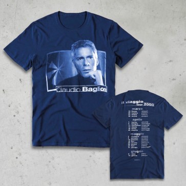 T-SHIRT POSTER NAVY CLAUDIO BAGLIONI
