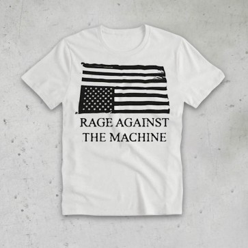 T-SHIRT WRECKED FLAG RATM