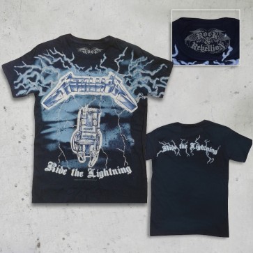 T-SHIRT RIDE THE LIGHTNING METALLICA "R&R" 