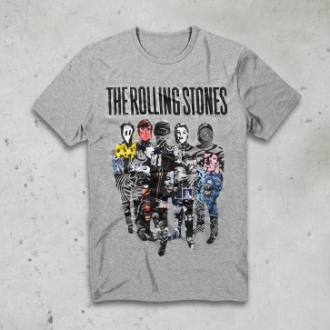 T-SHIRT SILHOUETTE COLLAGE ROLLING STONES