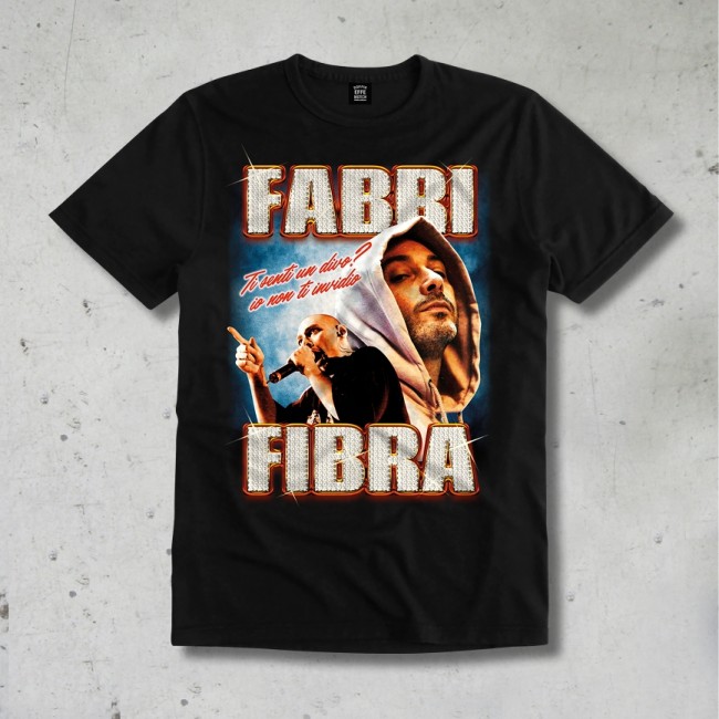 T-shirt IO NON TI INVIDIO - FABRI FIBRA, Unisex, Nera - Fabri Fibra -  Artisti Italiani