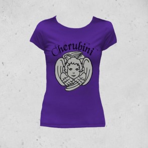 T-SHIRT DONNA CHERUBINI JOVANOTTI, Viola