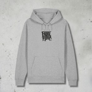 Hoodie, LOGO CARTOON, Fabri Fibra, Unisex, Grigia