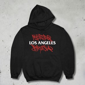 Hoodie, MENTRE LOS ANGELES BRUCIA, Fabri Fibra, Unisex, Nera