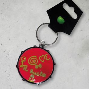 PORTACHIAVI LOVE DRUM ROSSO THE BEATLES