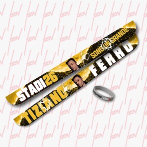 Fascetta SONO UN GRANDE Gialla + Bracciale silicone, Tiziano Ferro