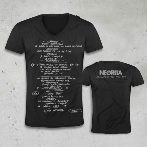 T-SHIRT SET LIST - SMOKE - NEGRITA