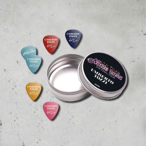 Box metallo con 5 plettri, Umberto Tozzi