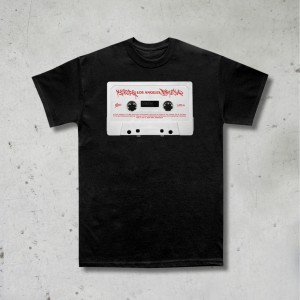 T-shirt CASSETTA MLAB, Fabri Fibra, Unisex, Nero