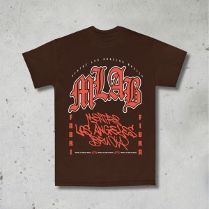 T-shirt COLLEGE, Fabri Fibra. Unisex, Dark Chocolate 