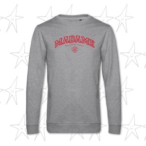 Felpa COLLEGE - MADAME, Unisex, Grigia