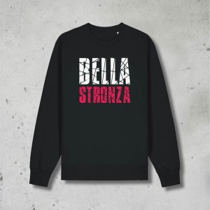 Felpa BELLA STRONZ@, Nera, MARCO MASINI