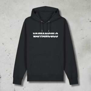 Felpa con cappuccio VAFF@NCULO, Nera, MARCO MASINI