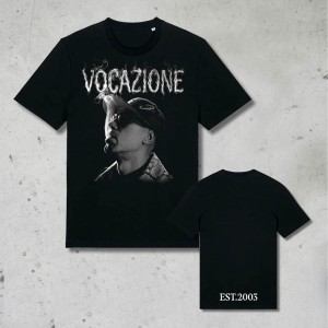 T-shirt VOCAZIONE, Mondo Marcio, Unisex, Nero