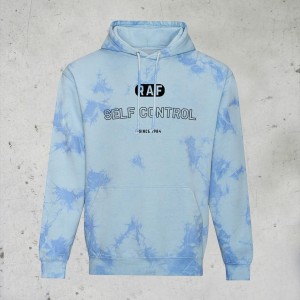 Felpa SELF CONTROL, University, Tie-Dye - RAF 40th SELF CONTROL 