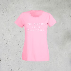 T-shirt donna YOU TAKE MY SELF CONTROL, Pink - RAF 40th SELF CONTROL