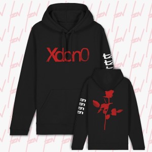 Hoodie XDONO, Tiziano Ferro, Unisex, Nero