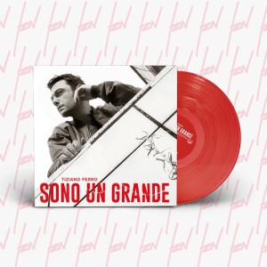 LP rosso SONO UN GRANDE, Tiziano Ferro