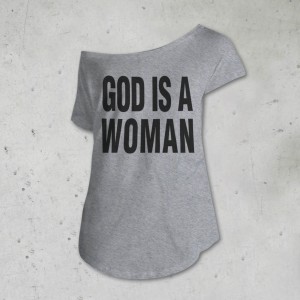 T-SHIRT DONNA GOD IS A WOMAN - GIANNA NANNINI