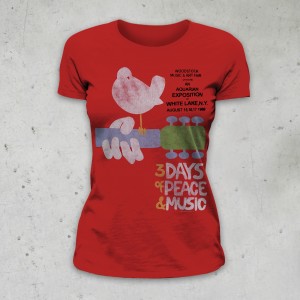 T-SHIRT DONNA UPSTATE '69 WOODSTOCK