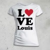 T-SHIRT DONNA LOVE LOUIS ONE DIRECTION